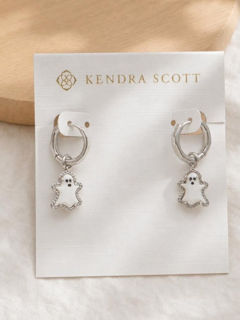 Kendra Scott Ghost Convertible Huggie Earrings Silver